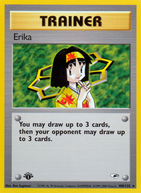 Erika 100/132 from Pokemon TCG Gym Heroes