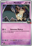 Team Rocket's Mimikyu 097/217 from Pokemon TCG Ascended Heroes