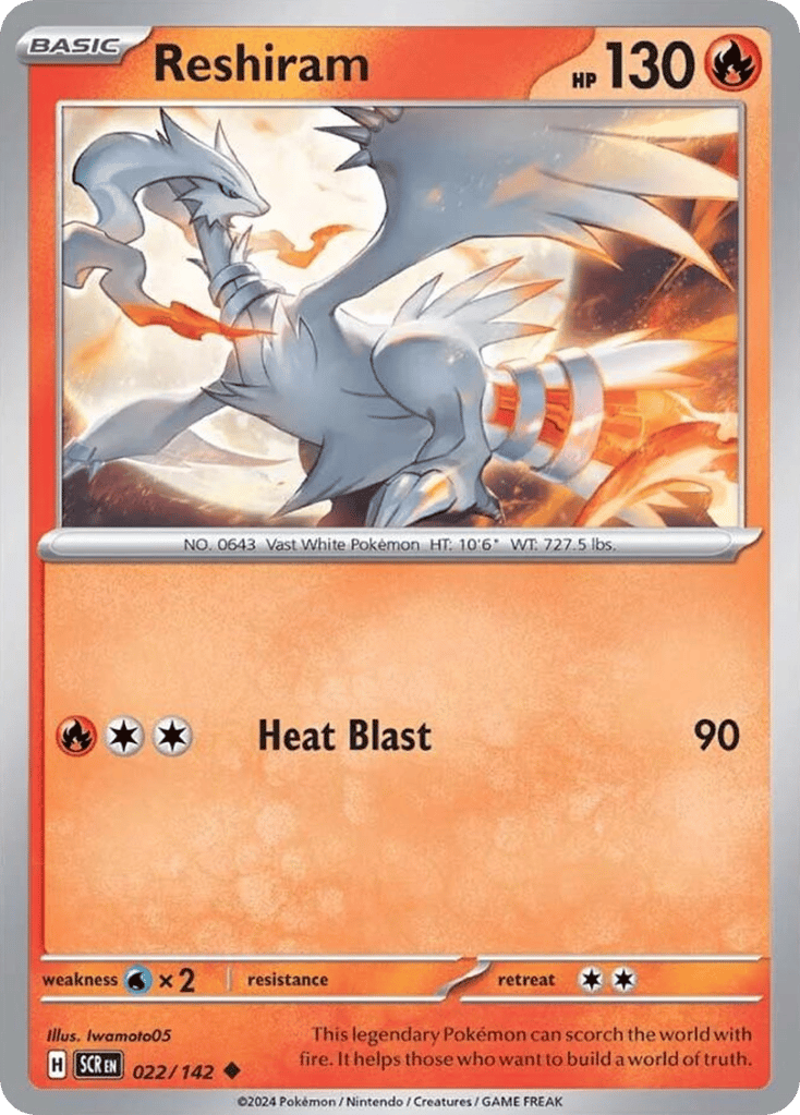 Reshiram 022/142 from Pokemon TCG Stellar Crown