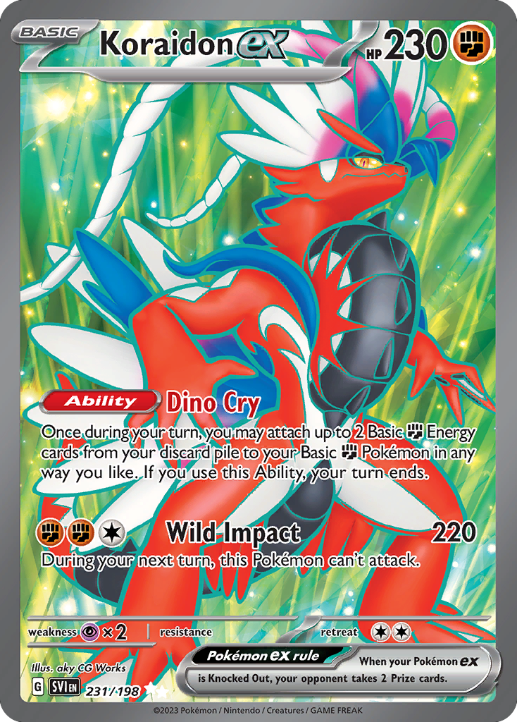 Koraidon ex 231/198 from Pokemon TCG Scarlet & Violet