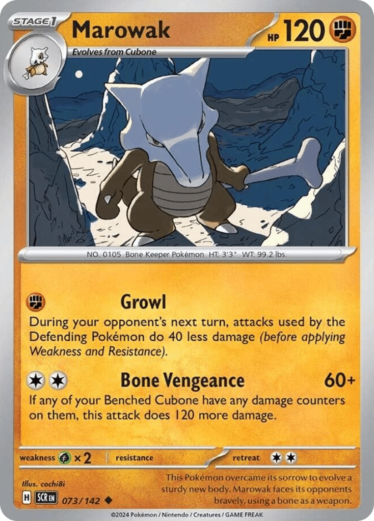 Marowak 073/142 from Pokemon TCG Stellar Crown