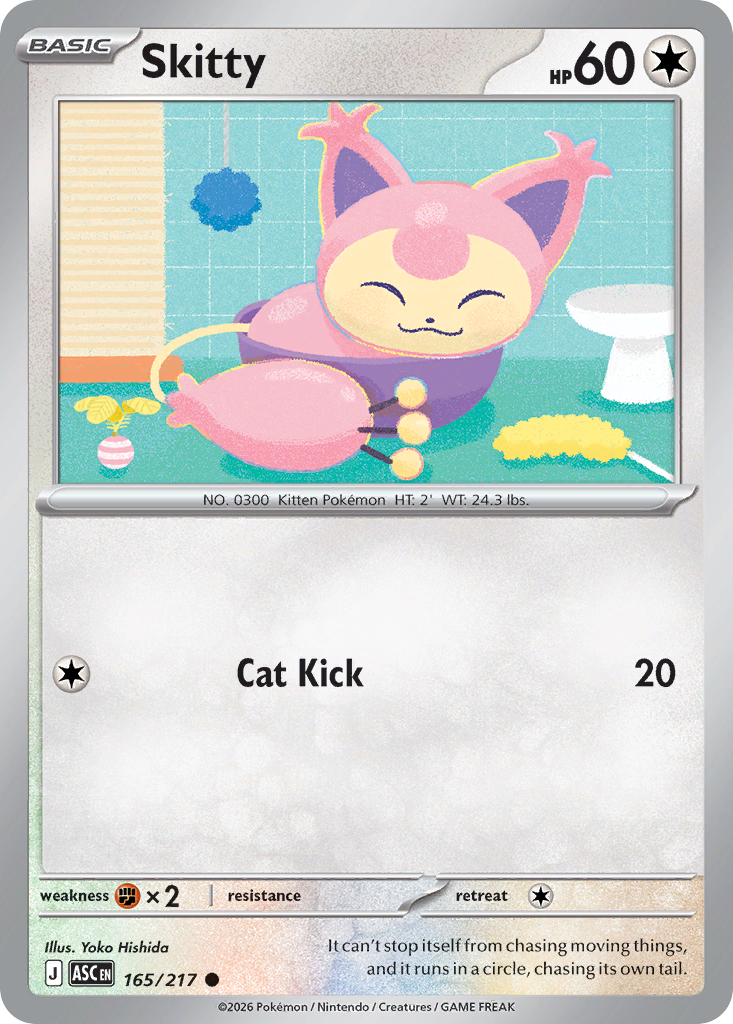 Skitty 165/217 from Pokemon TCG Ascended Heroes
