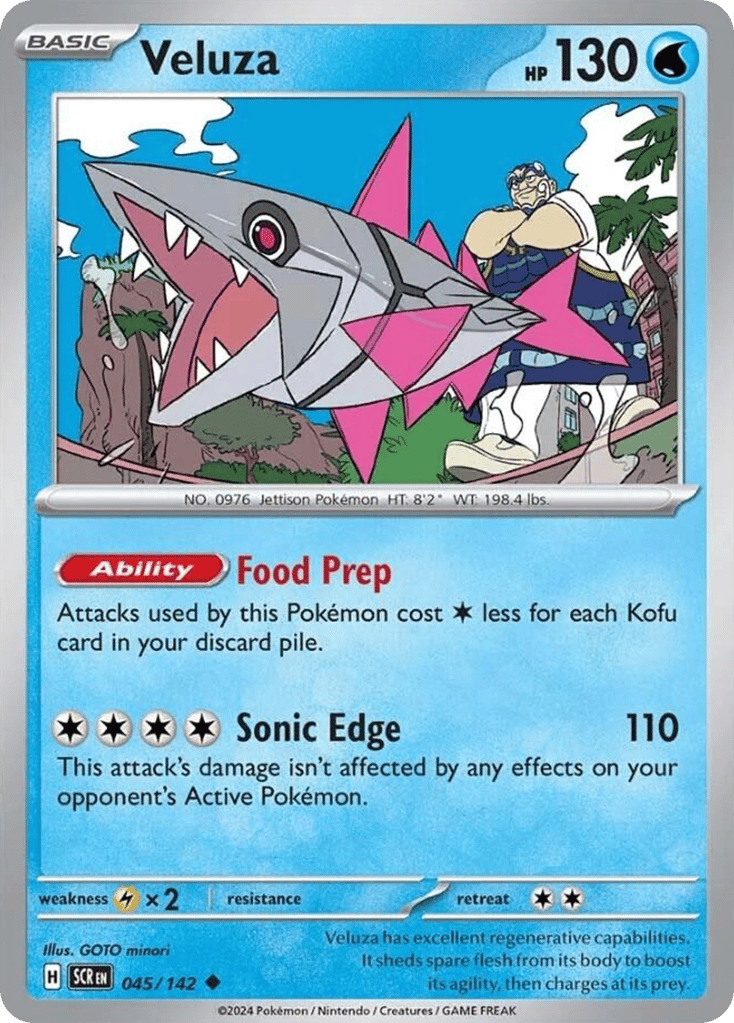 Veluza 045/142 from Pokemon TCG Stellar Crown