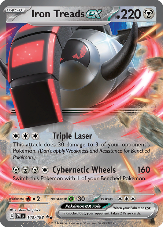 Iron Treads ex 143/198 from Pokemon TCG Scarlet & Violet