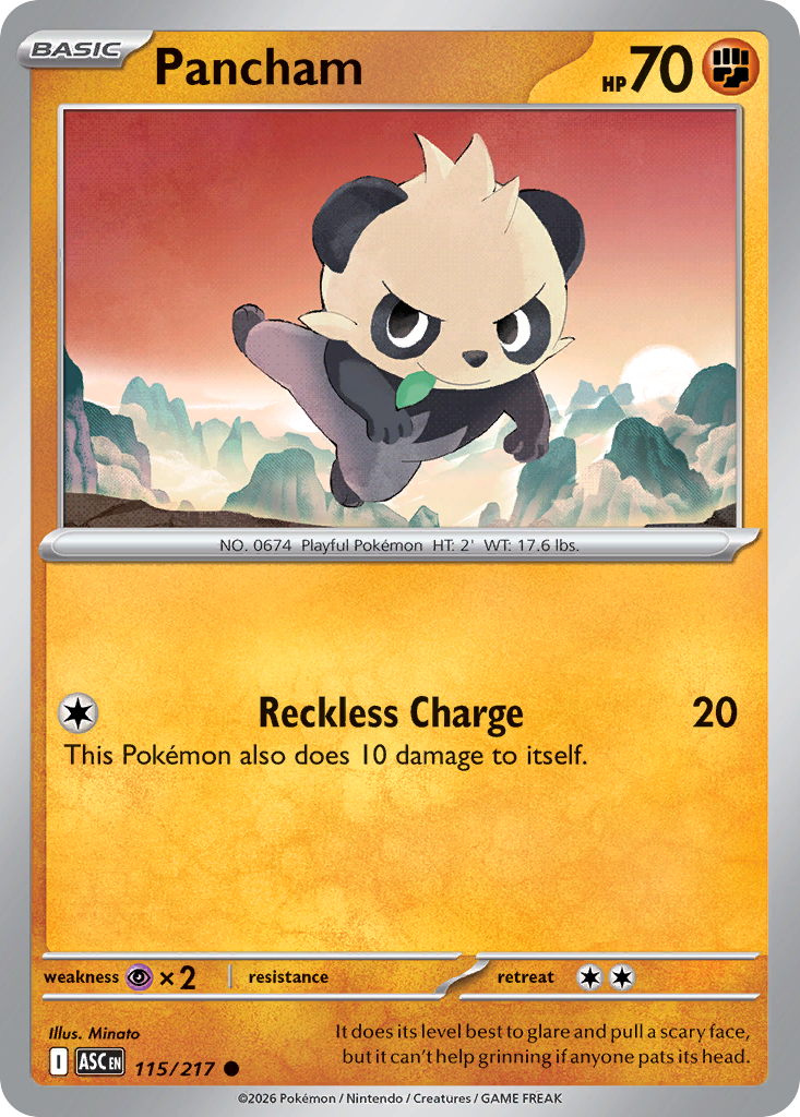 Pancham 115/217 from Pokemon TCG Ascended Heroes