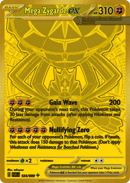 Mega Zygarde ex 124/088 from Pokemon TCG Perfect Order