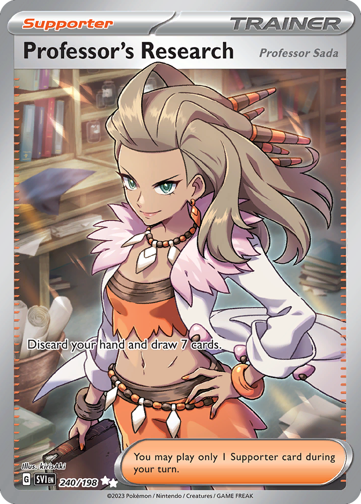 Professor's Research (Professor Sada) 240/198 from Pokemon TCG Scarlet & Violet