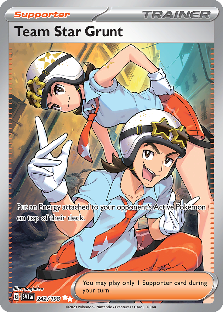 Team Star Grunt 242/198 from Pokemon TCG Scarlet & Violet
