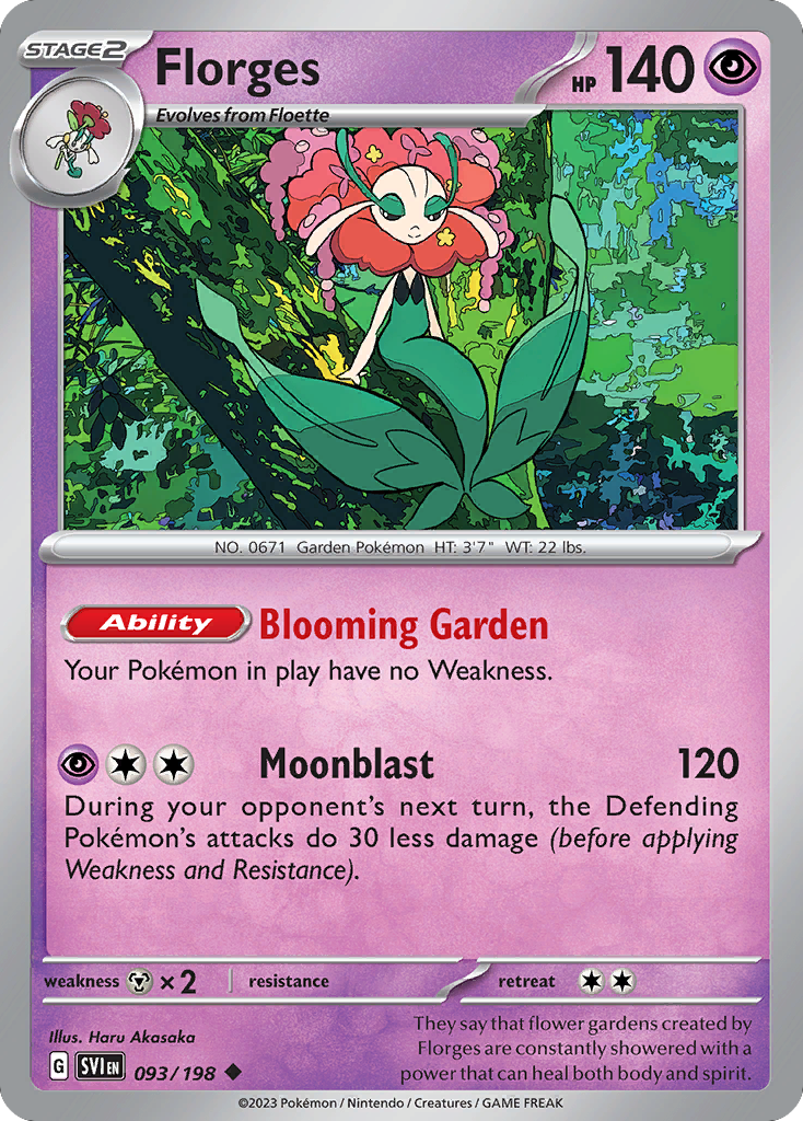Florges 093/198 from Pokemon TCG Scarlet & Violet