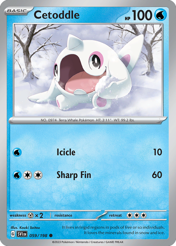 Cetoddle 059/198 from Pokemon TCG Scarlet & Violet