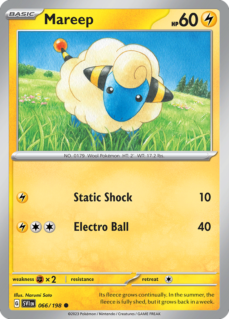 Mareep 066/198 from Pokemon TCG Scarlet & Violet