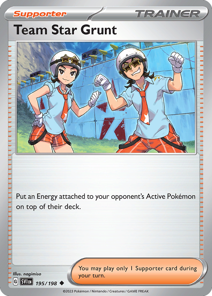 Team Star Grunt 195/198 from Pokemon TCG Scarlet & Violet