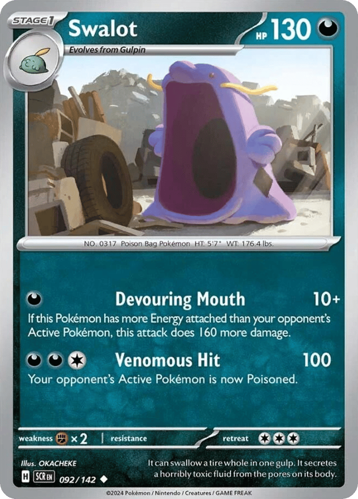 Swalot 092/142 from Pokemon TCG Stellar Crown