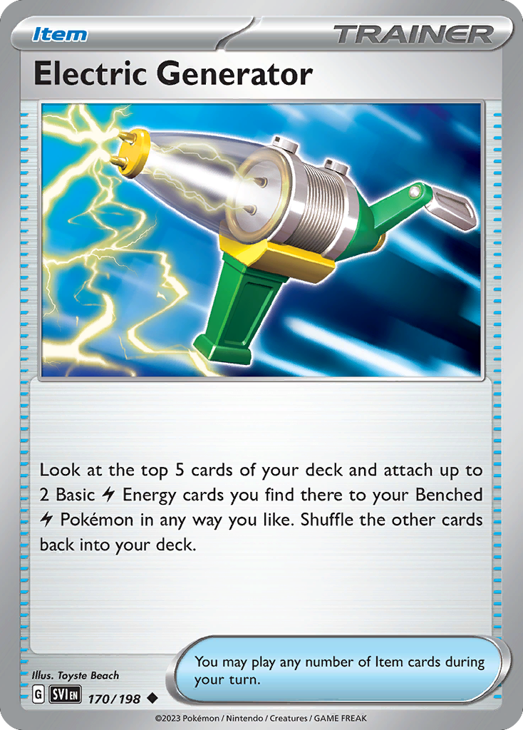 Electric Generator 170/198 from Pokemon TCG Scarlet & Violet