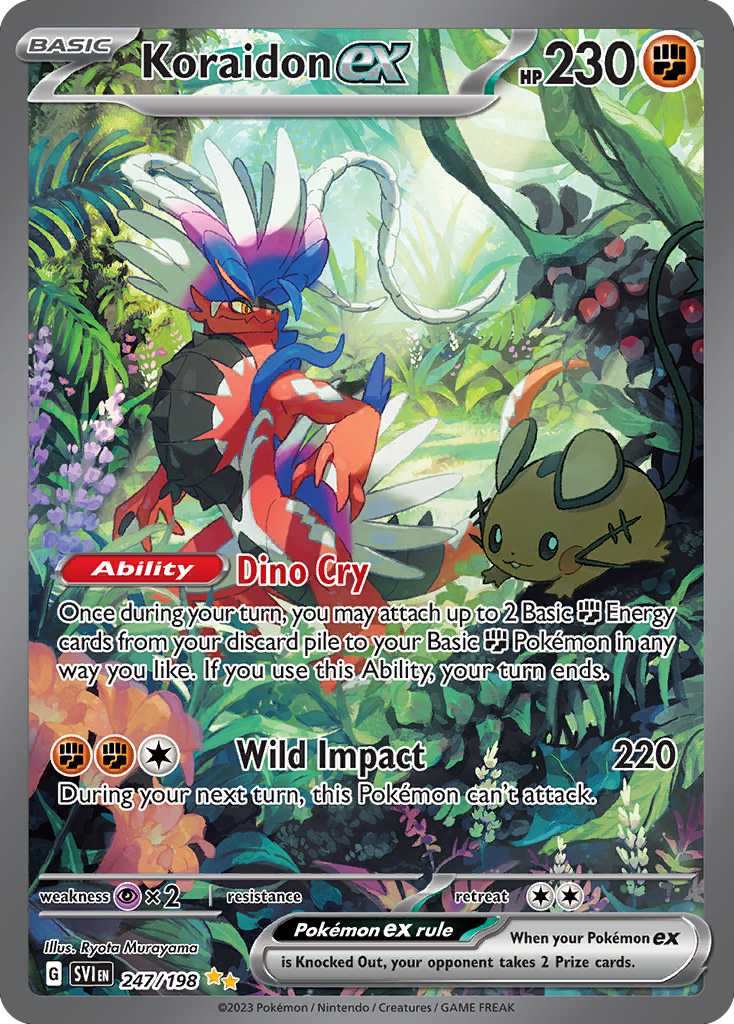 Koraidon ex 247/198 from Pokemon TCG Scarlet & Violet
