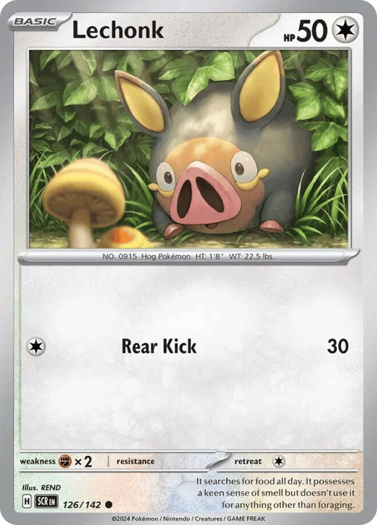 Lechonk 126/142 from Pokemon TCG Stellar Crown