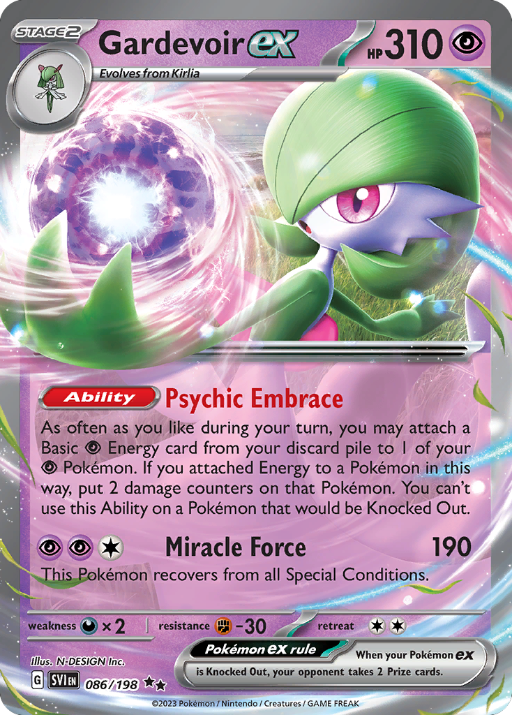 Gardevoir ex 086/198 from Pokemon TCG Scarlet & Violet