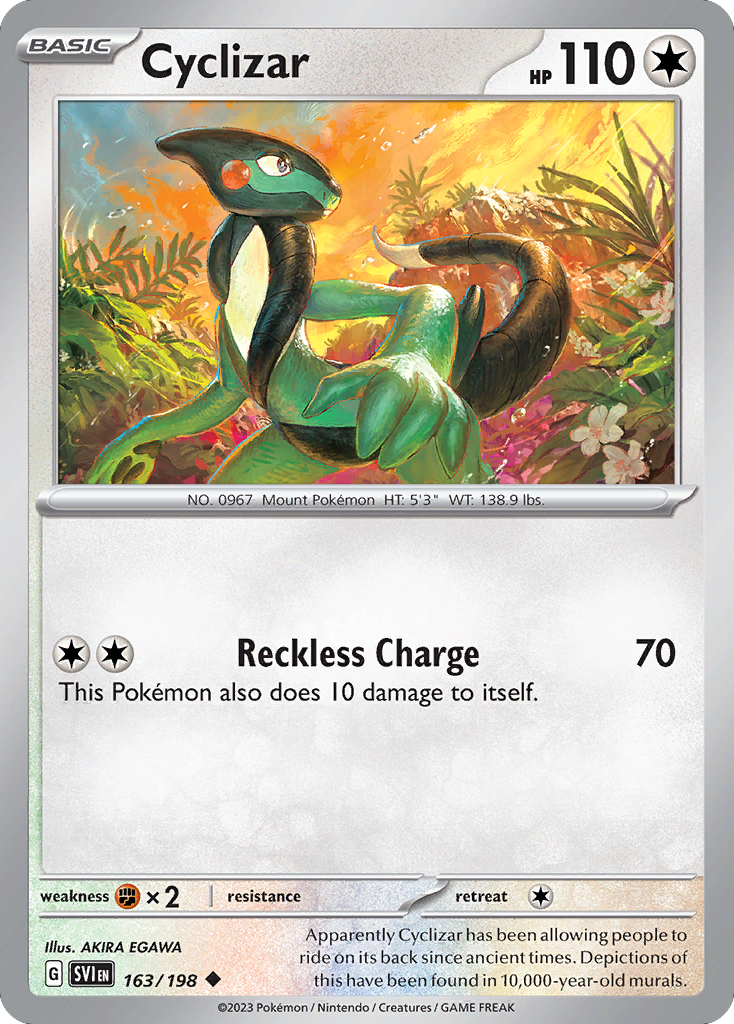 Cyclizar 163/198 from Pokemon TCG Scarlet & Violet