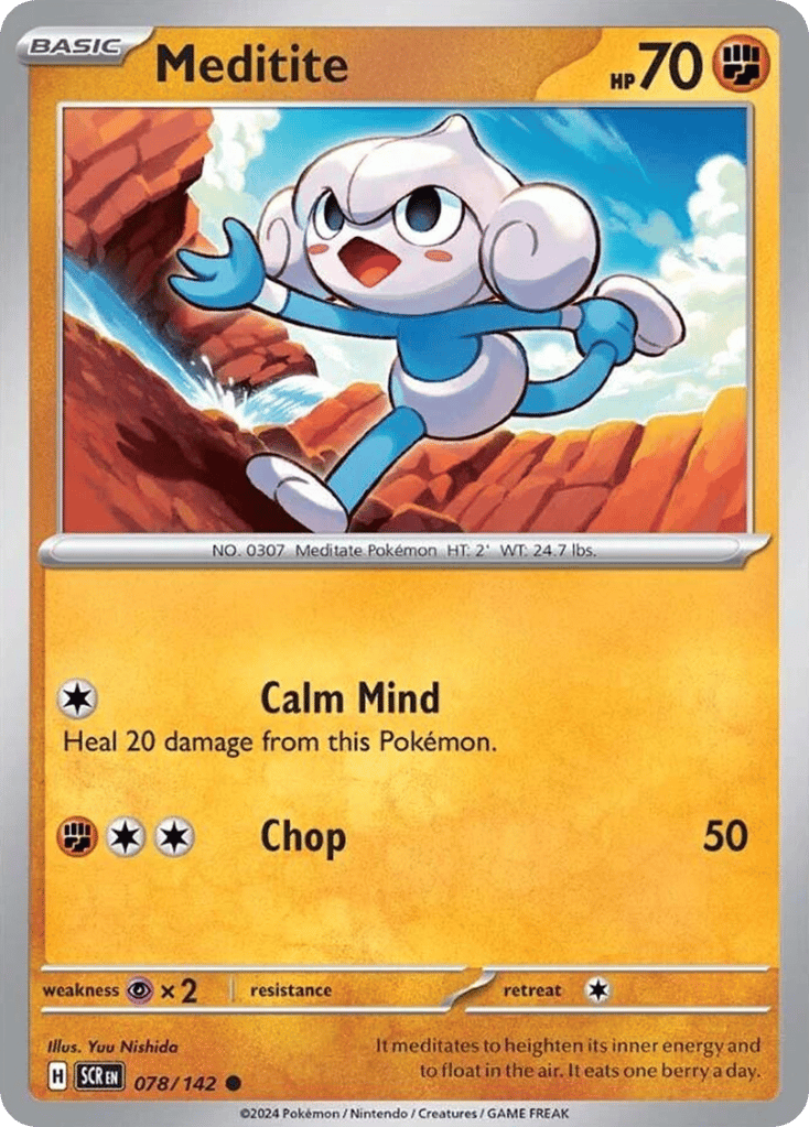 Meditite 078/142 from Pokemon TCG Stellar Crown