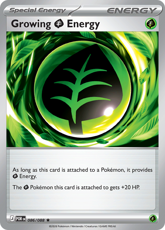 Growing Grass Energy 086/088 from Pokemon TCG Perfect Order