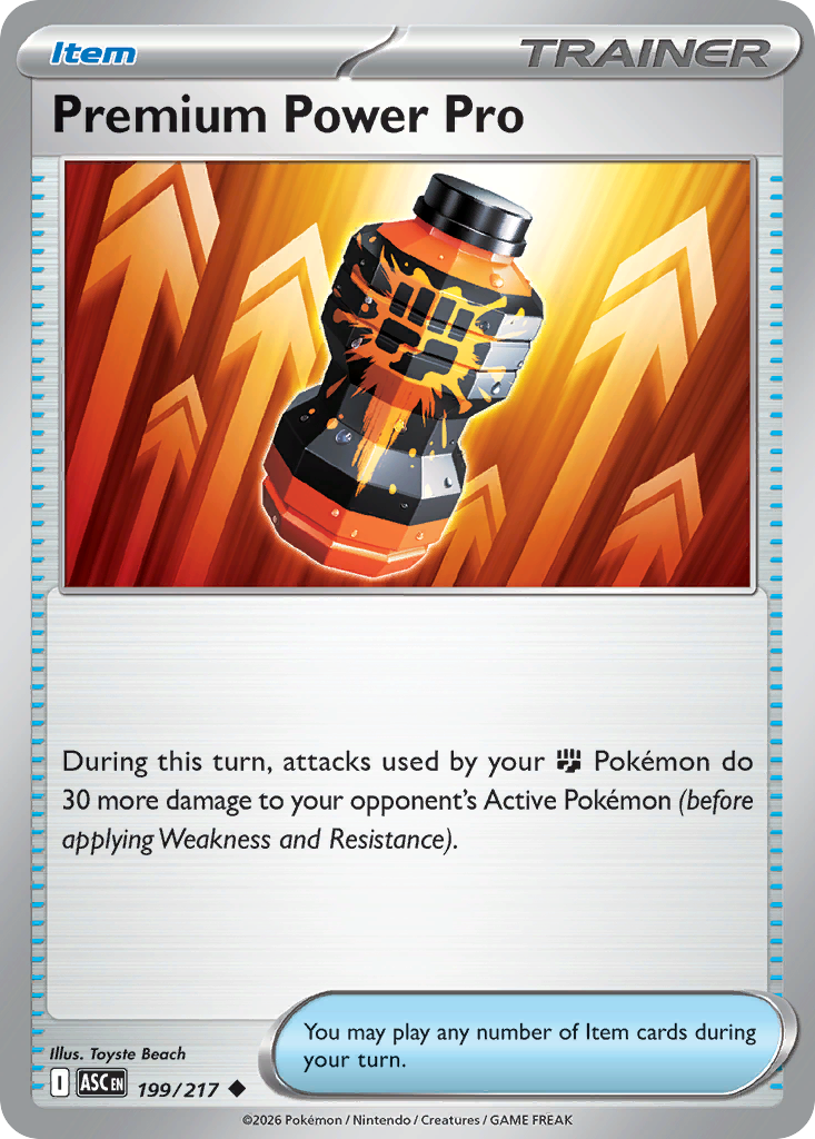 Premium Power Pro 199/217 from Pokemon TCG Ascended Heroes