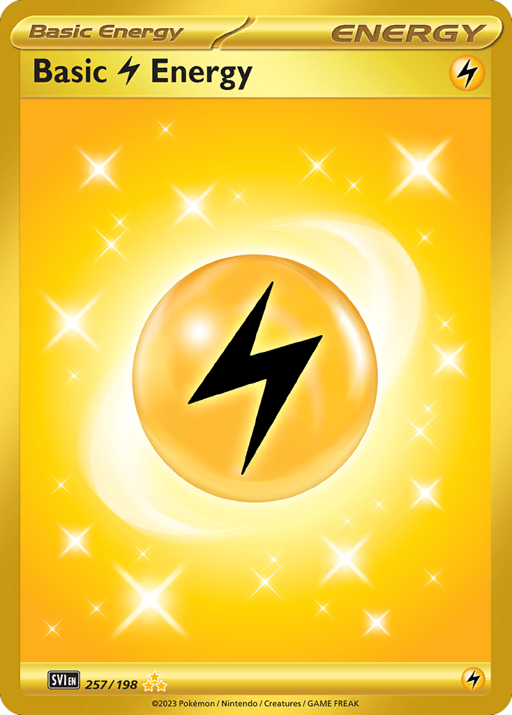 Basic Lightning Energy 257/198 from Pokemon TCG Scarlet & Violet