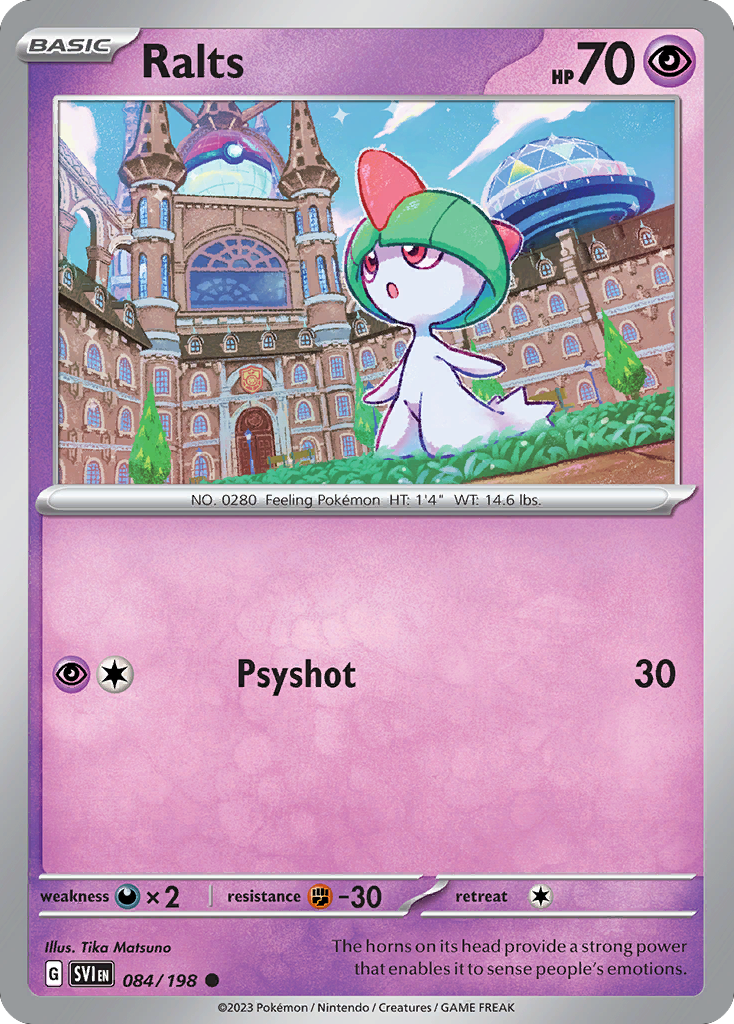 Ralts 084/198 from Pokemon TCG Scarlet & Violet