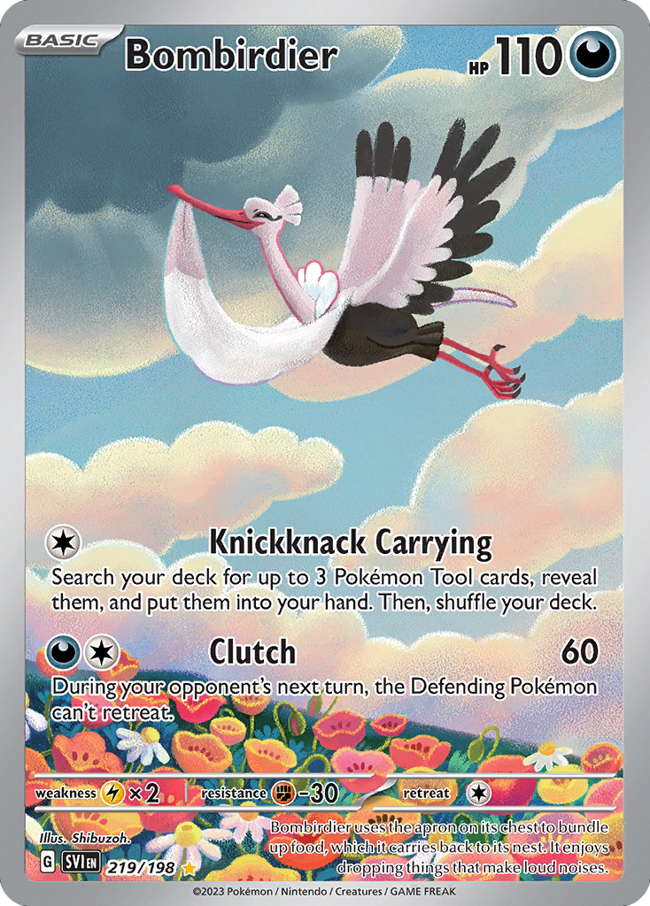 Bombirdier 219/198 from Pokemon TCG Scarlet & Violet