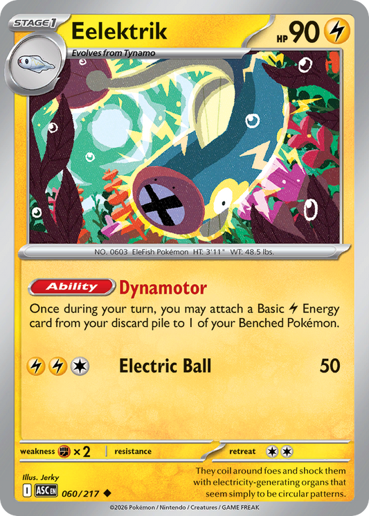 Eelektrik 060/217 from Pokemon TCG Ascended Heroes