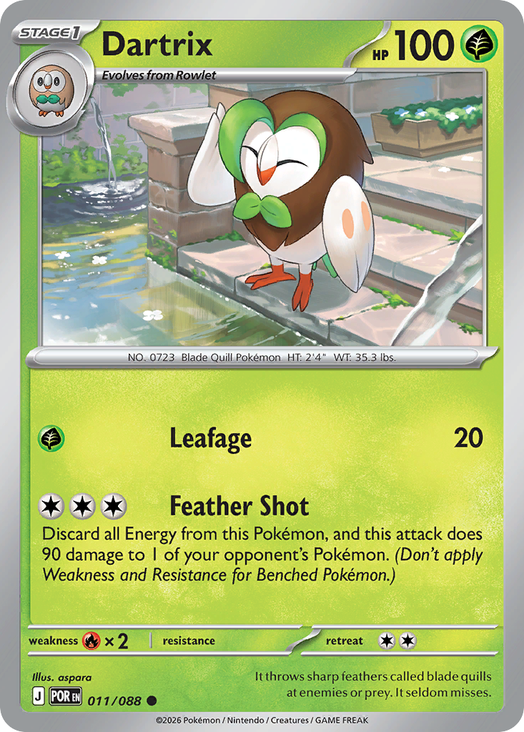 Dartrix 011/088 from Pokemon TCG Perfect Order