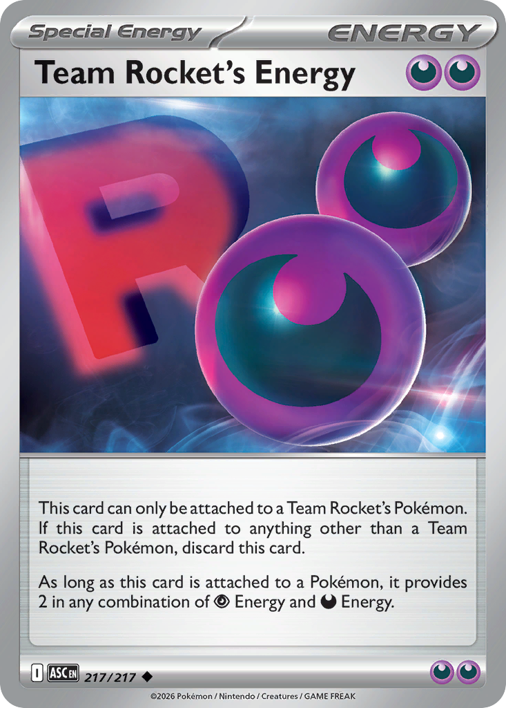 Team Rocket's Energy 217/217 from Pokemon TCG Ascended Heroes