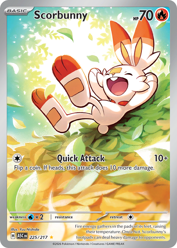 Scorbunny 225/217 from Pokemon TCG Ascended Heroes