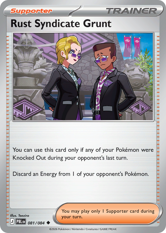 Rust Syndicate Grunt 081/084 from Pokemon TCG Pitch Black