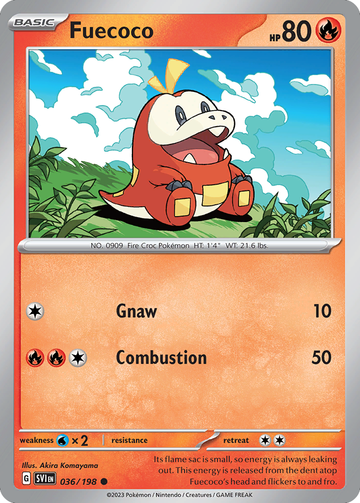 Fuecoco 036/198 from Pokemon TCG Scarlet & Violet