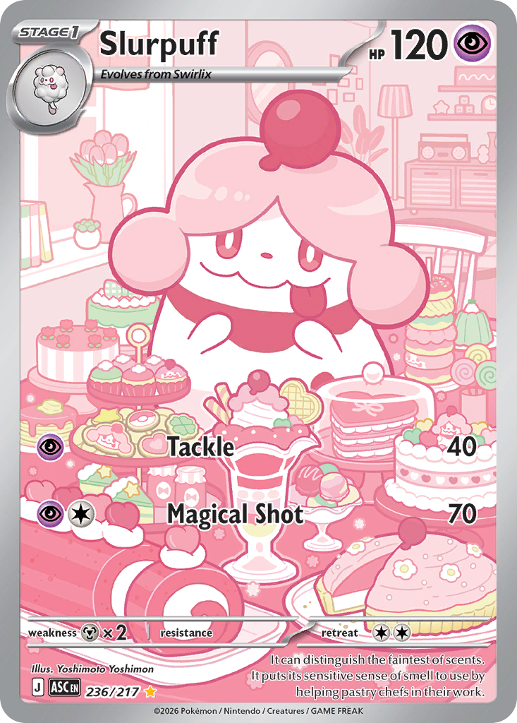 Slurpuff 236/217 from Pokemon TCG Ascended Heroes