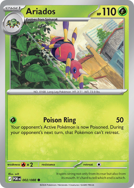 Ariados 002/088 from Pokemon TCG Perfect Order