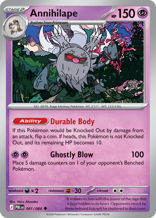 Annihilape 041/084 from Pokemon TCG Pitch Black