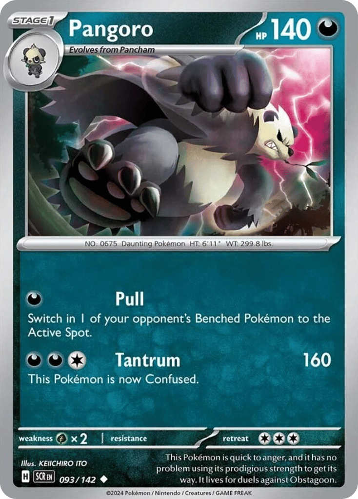 Pangoro 093/142 from Pokemon TCG Stellar Crown