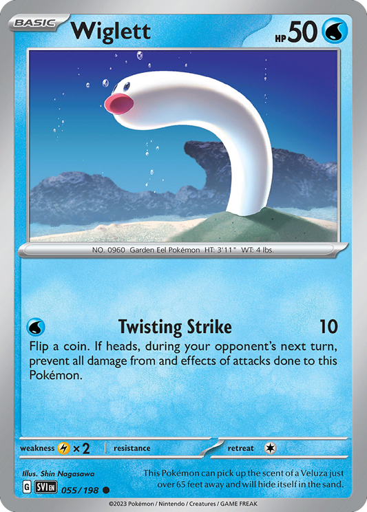 Wiglett 055/198 from Pokemon TCG Scarlet & Violet