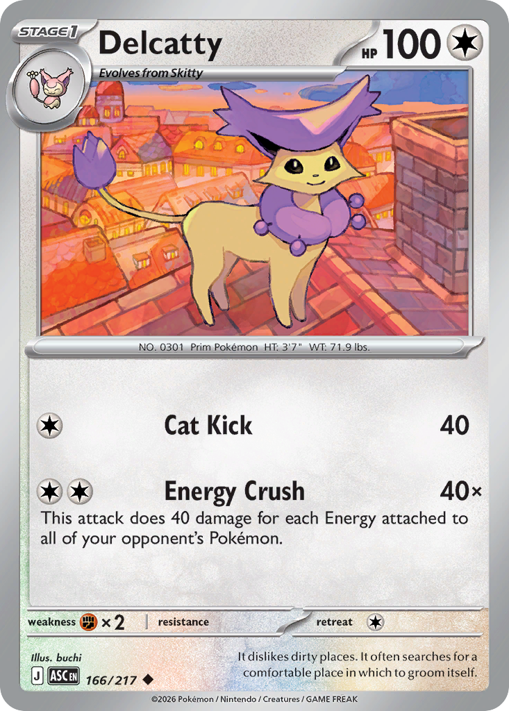 Delcatty 166/217 from Pokemon TCG Ascended Heroes