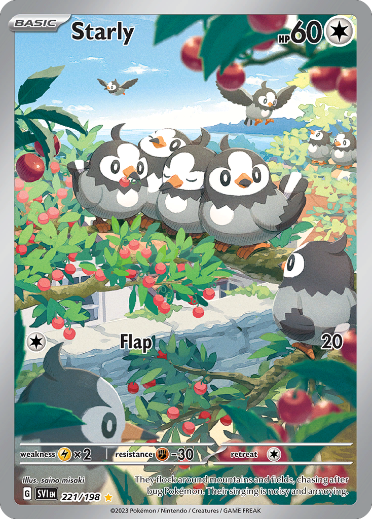 Starly 221/198 from Pokemon TCG Scarlet & Violet