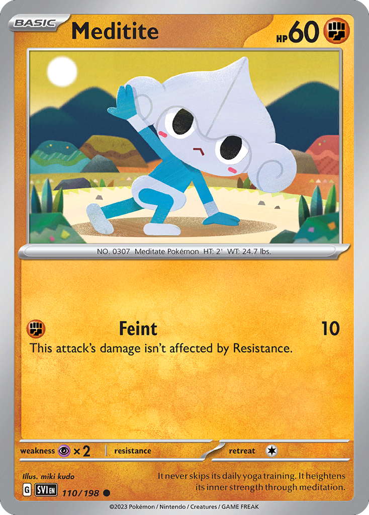 Meditite 110/198 from Pokemon TCG Scarlet & Violet