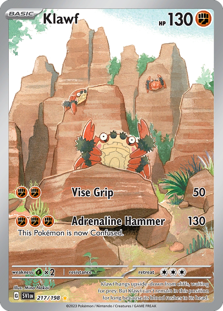 Klawf 217/198 from Pokemon TCG Scarlet & Violet