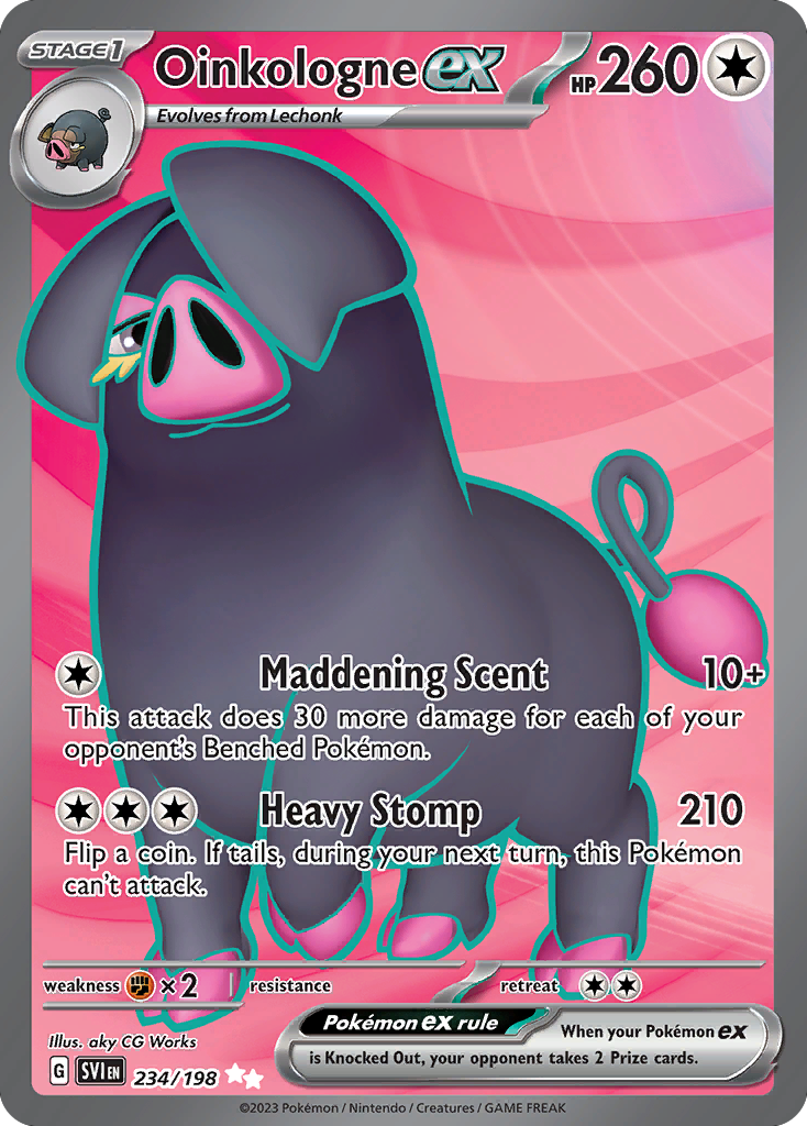 Oinkologne ex 234/198 from Pokemon TCG Scarlet & Violet