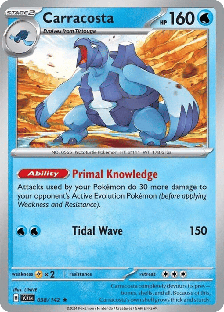 Carracosta 038/142 from Pokemon TCG Stellar Crown