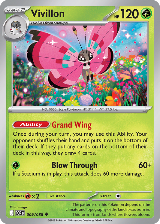 Vivillon 009/088 from Pokemon TCG Perfect Order