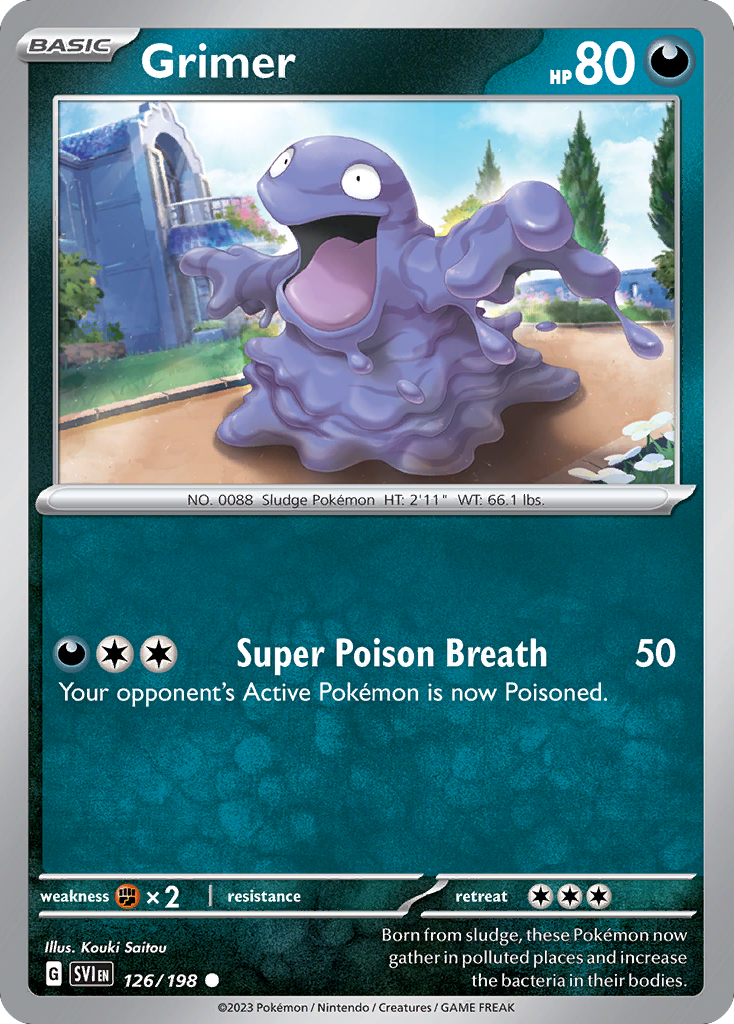 Grimer 126/198 from Pokemon TCG Scarlet & Violet