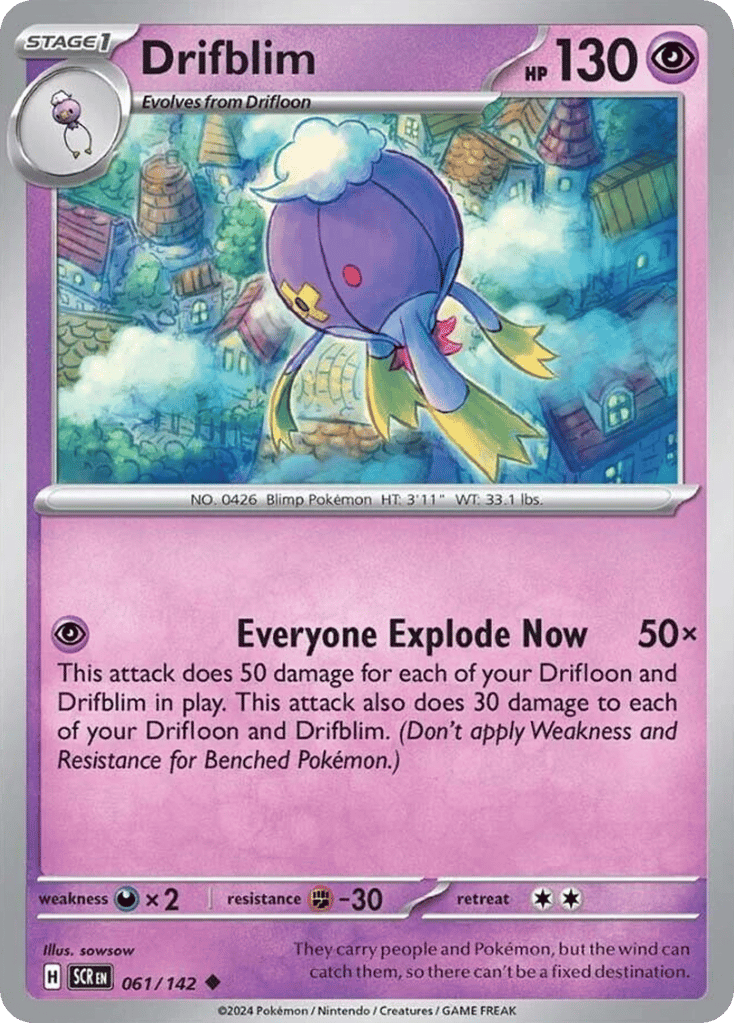 Drifblim 061/142 from Pokemon TCG Stellar Crown