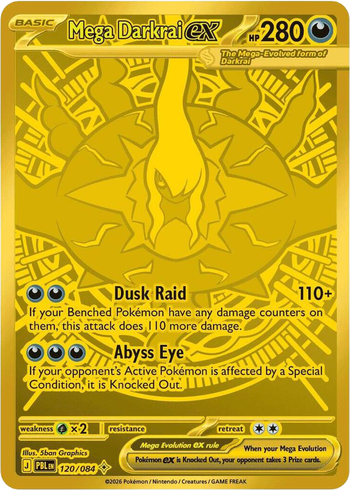 Mega Darkrai ex 120/084 from Pokemon TCG Pitch Black