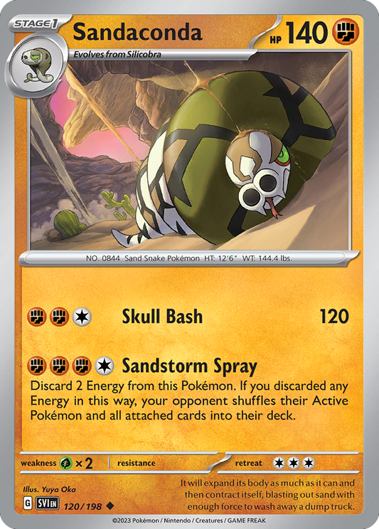 Sandaconda 120/198 from Pokemon TCG Scarlet & Violet
